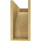 Ekena Millwork 8"W x 24"D x 16"H Classic Huntington Rough Cedar Woodgrain TimberThane Corbel, Primed Tan CORUR08X24X16HUNRCPR - alternate 2